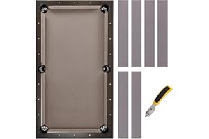 IESSTROS Pool Table Felt Cloth Billiard Cloth with 6 Pcs Cloth Strips and Staple Remover Pool Table Felt Replacement Kit Parts