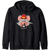 Chuck E. Cheese Big Face Vintage Chest Portrait Zip Hoodie