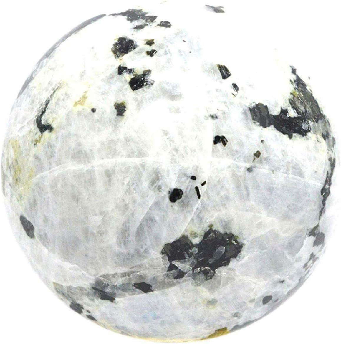 Rainbow Moonstone Sphere Ball Balancing Art Reiki Healing Gemstone Table Decor (15-20 mm)