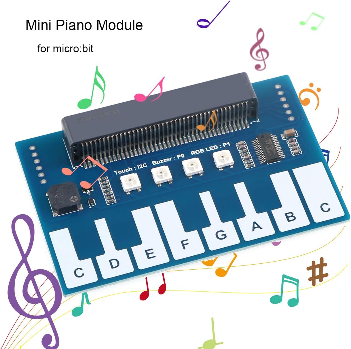 MakerHawk BBC Microbit Mini Piano Module for BBC Microbit Board, Touch