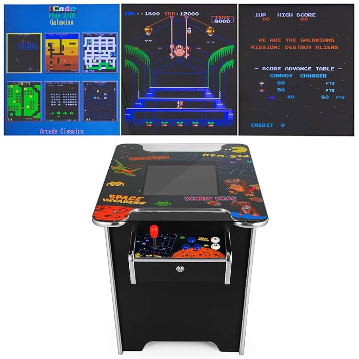 Buy Summile 60 Retro Games Cocktail Table Retro Arcade Games Machine 60