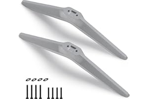 TOSICAM (Upgraded Version)Tv Stand Base Legs for TCL Smart Tv-TCL Roku TV 32in 40in 43in 48in 49in 50in 55in 60in 32S305 32S301 32S303 32S4610R 32S3850 32S3850A 32S3850B 32S3850P 32FS4610R with Screws(Silver)