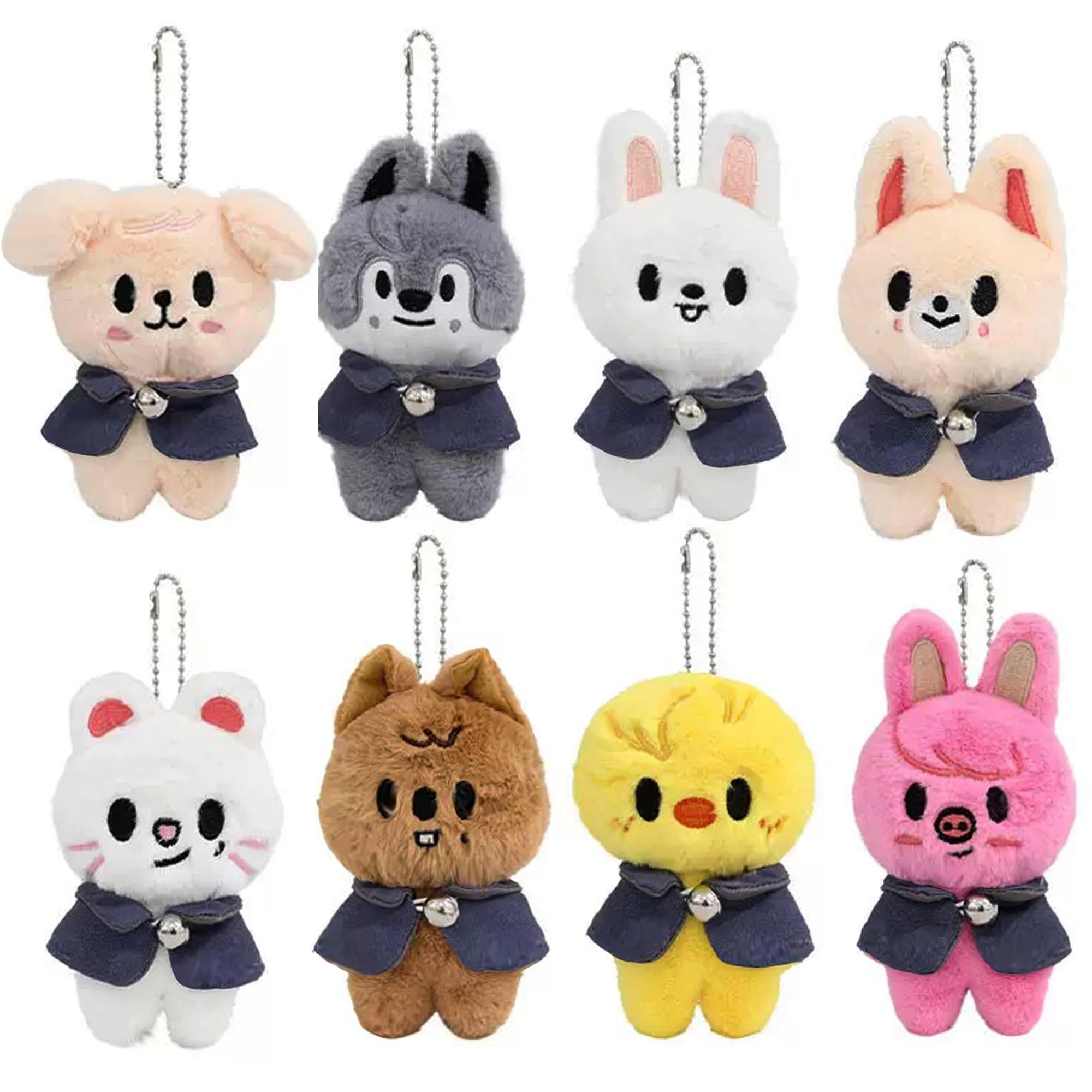 RHEETADA 8 PCS Skzoo Keychains Pilots Straykids