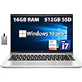 HP EliteBook 640 G9 14" FHD Business Laptop, Intel Core i5-1235U, 16GB RAM, 512GB PCIe SSD, Backlit Keyboard, Fingerprint Reader, 720p Camera, Wi-Fi 6E, Win 10 Pro, Silver, 32GB USB Card