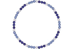 EXPHAIN Philadelphia Phils Baseball Necklace For Men Women Baseballer Inspired Beaded Necklace Unisex Rhinestone Discoball Necklaces Jewelry-gift for baseball team lovers