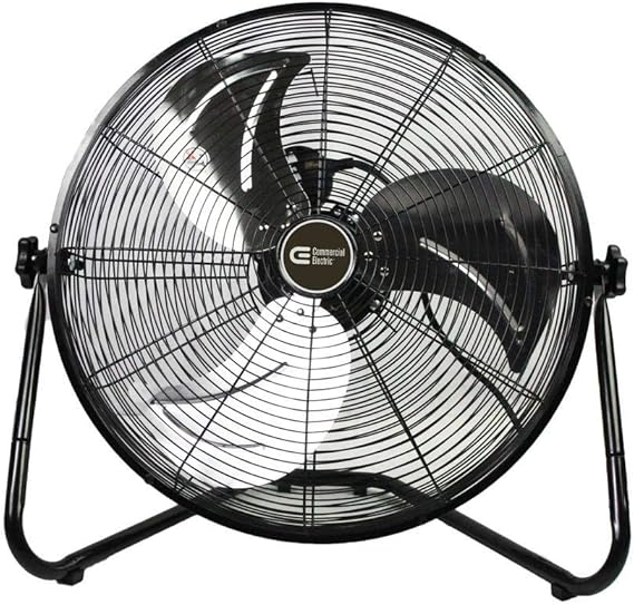 Commercial Electric 20 Pulgadas. Ventilador de Piso de 3 velocidades