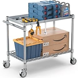 Leteuke 2 Tier Utility Tool Cart with