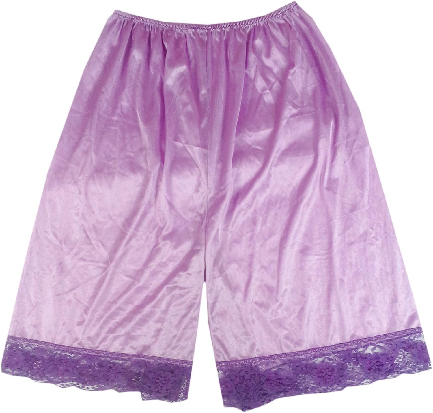 PTP12 fair Purple Nylon underworks Pettipants for Women Half Slip Plus