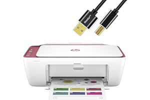 NEEGO HP All-in-One Wireless Color Inkjet Printer, Print, Copy, Scan, Wireless USB Connectivity Mobile Printing 6 Feet Printer Cable, Rosewood