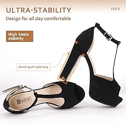 IDIFU Women's IN5 Polly Platform Chunky High Heels