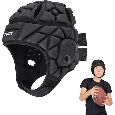 Casque De Rugby Soft Shell Réglable – Protection Tête Adulte – Neuf