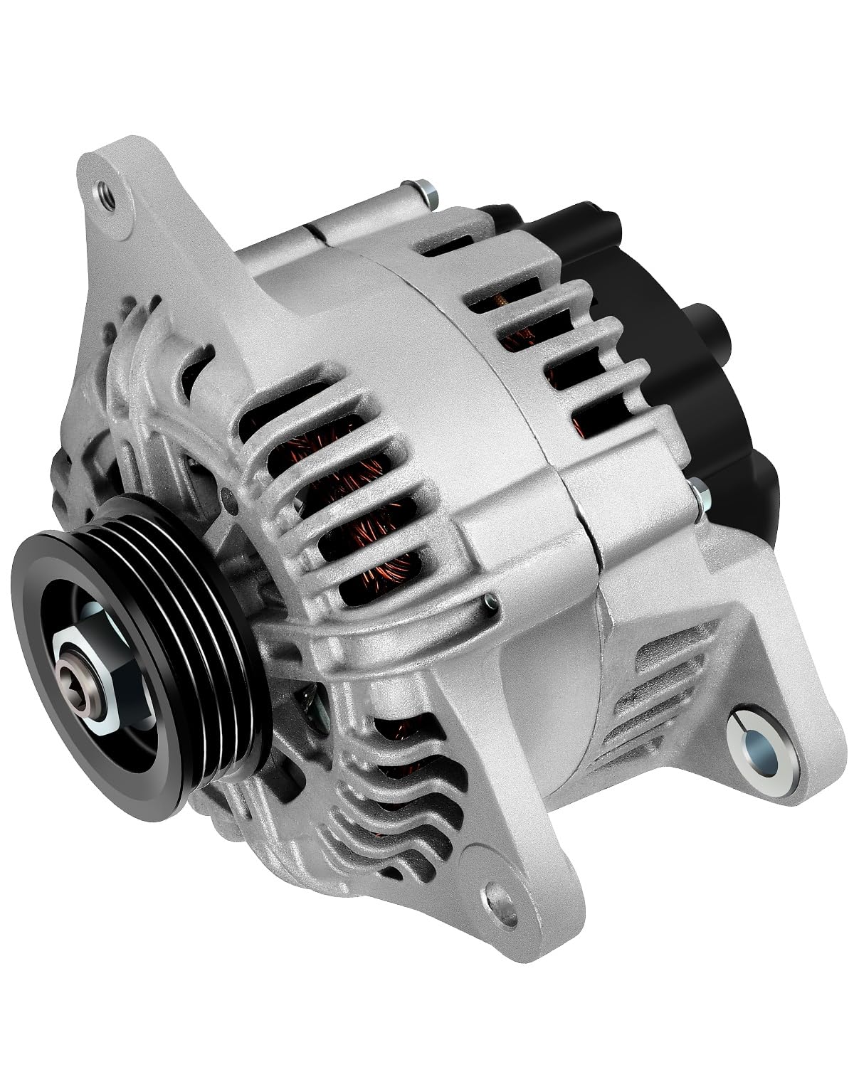 Photo 1 of cciyu New Car Alternator Replacement for/Compatible with 2003-2006 Santa Fe 2003-2005 Sonata 2003-2005 For Kia Magentis 2003-2005 For Kia Optima 11014, A0002655009, TG11C028