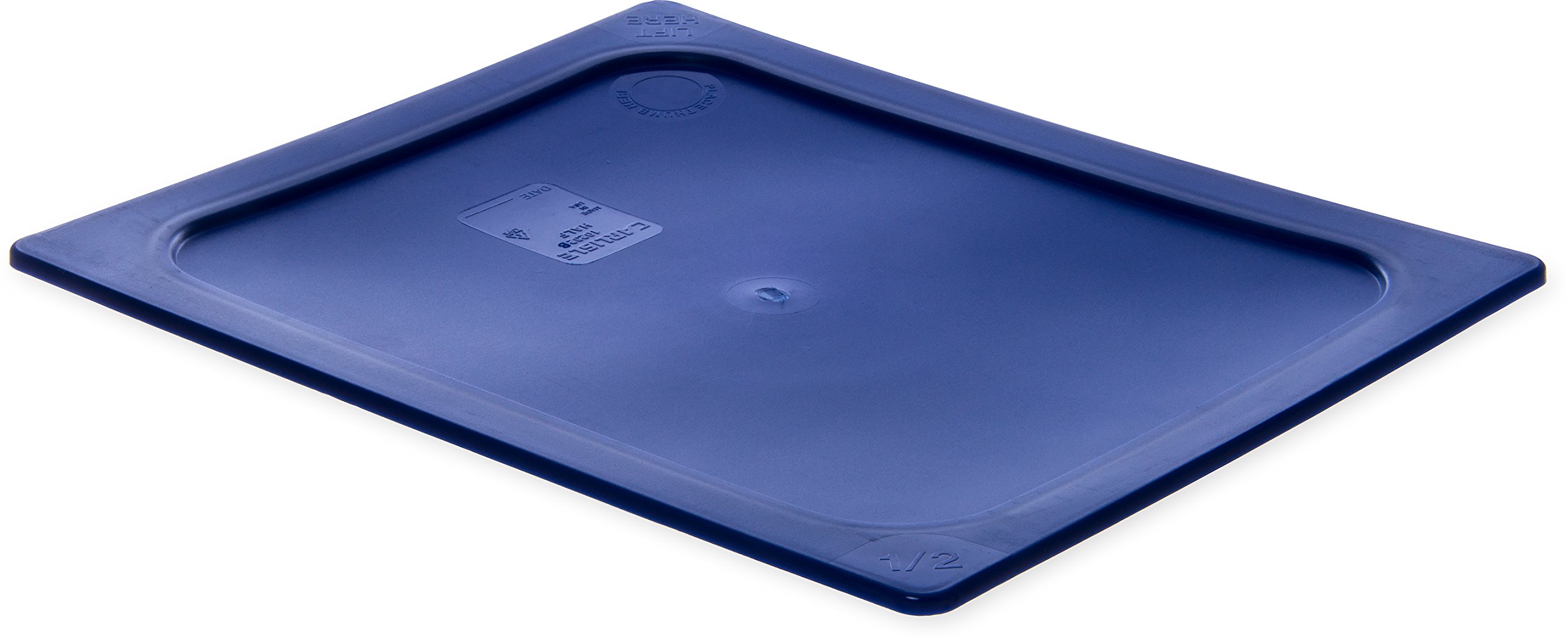 Photo 1 of Carlisle FoodService Products StorPlus Smart Lid, Cover for Half Size Food Pans, 12.75" x 10.375", 1 Count, Blue