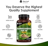 New Leaf Ashwagandha KSM 66 1200mg Vegan Tablets 180 6 Month Supply view 4