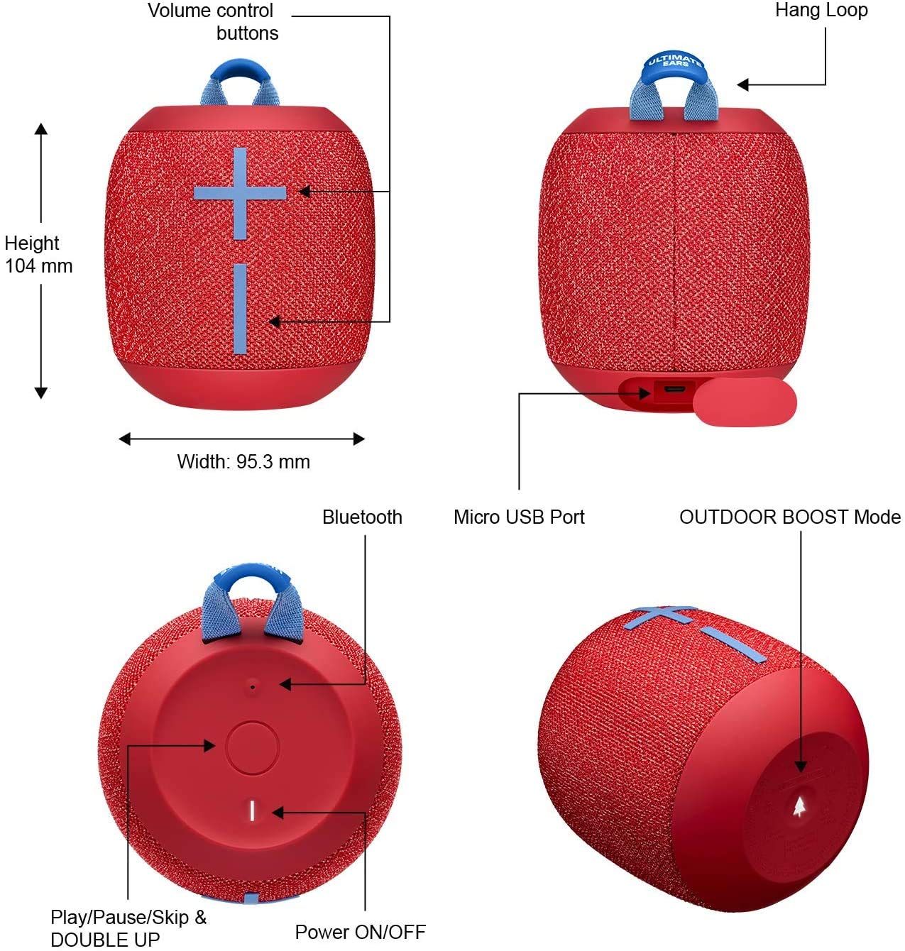 ultimate ears wonderboom red