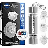EARPEACE Music PRO - Concert Ear Plugs - Earplugs for Noise Reduction up to 20dB - High Fidelity Ear Plugs for Concerts, Musi