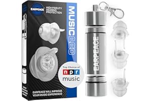 EARPEACE Music PRO - Concert Ear Plugs - Earplugs for Noise Reduction up to 20dB - High Fidelity Ear Plugs for Concerts, Musi