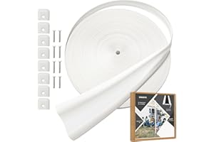 ZRNIDIYR Premium White RV Trim Molding Insert - 100ft Length, 1“ Width - includes End Caps and Screws - Weather Stripping and Screw Cover Trim for Exterior RV Trim Molding