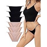 Buankoxy Women's Low-Rise String Bikini Panty Stretch Briefs