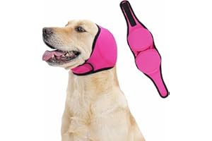 LIANZIMAU Quiet Ears for Dogs Comfort Calming Hoodie Dog Ear Covers for Noise & Anxiety Relief Ear Wraps for Dog Adjustable Dogs Ear Muffs Noise Protection Firework,Grooming and Force Drying