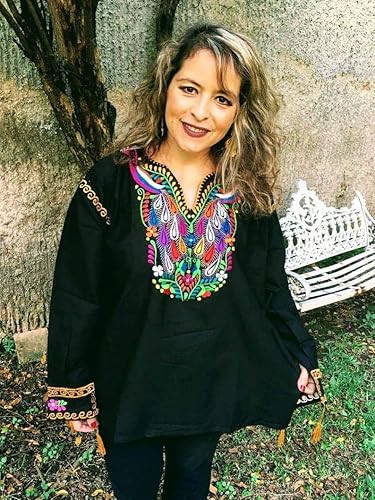 long sleeve dressy black blouse