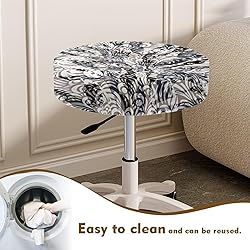 LJMKZJN Bohemian Print Stool Covers Round, 2 Packs