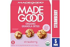 MADE GOOD MadeGood Organic Strawberry Granola Bites, 5ct x 0.85oz