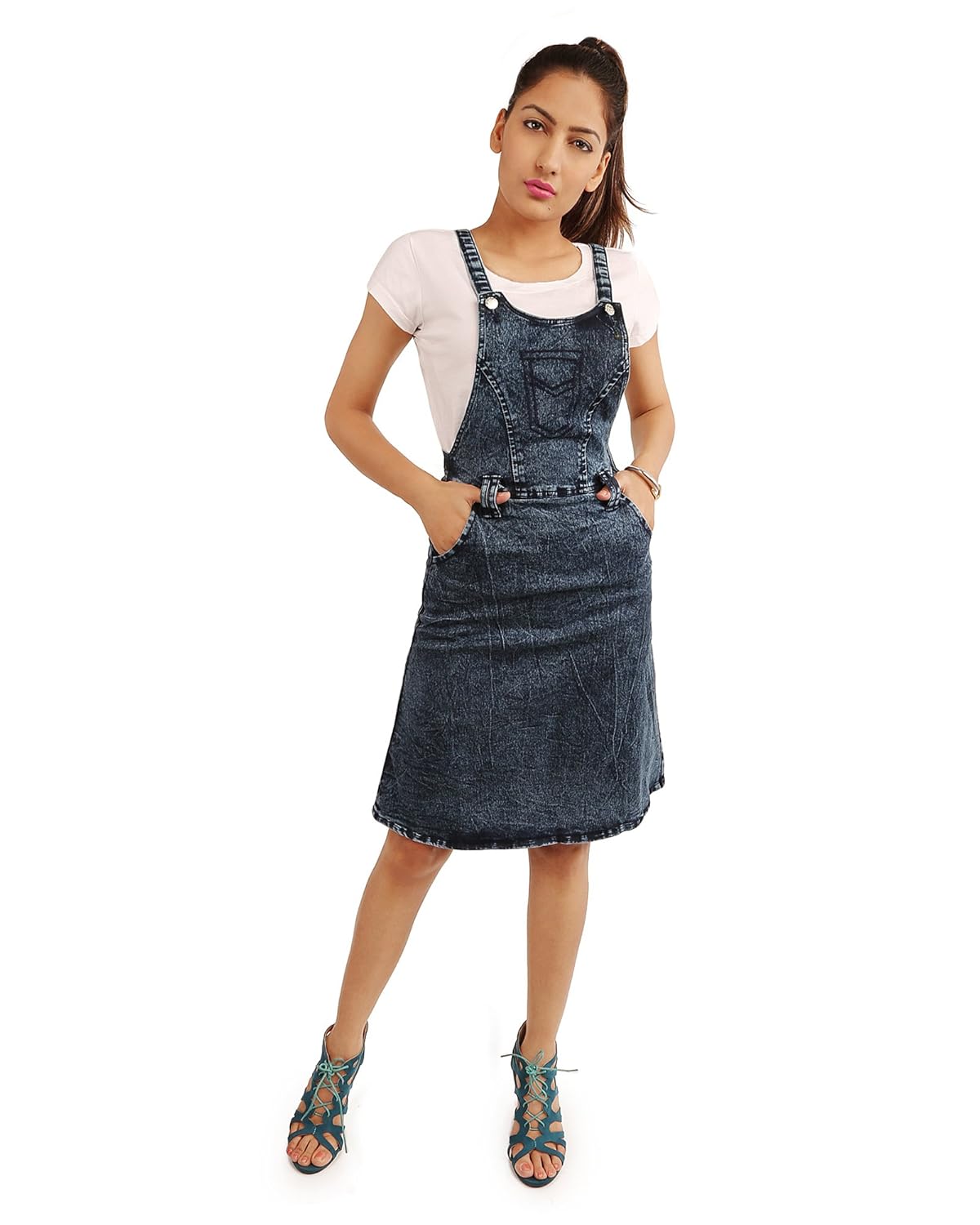 western world blue skirt dungaree
