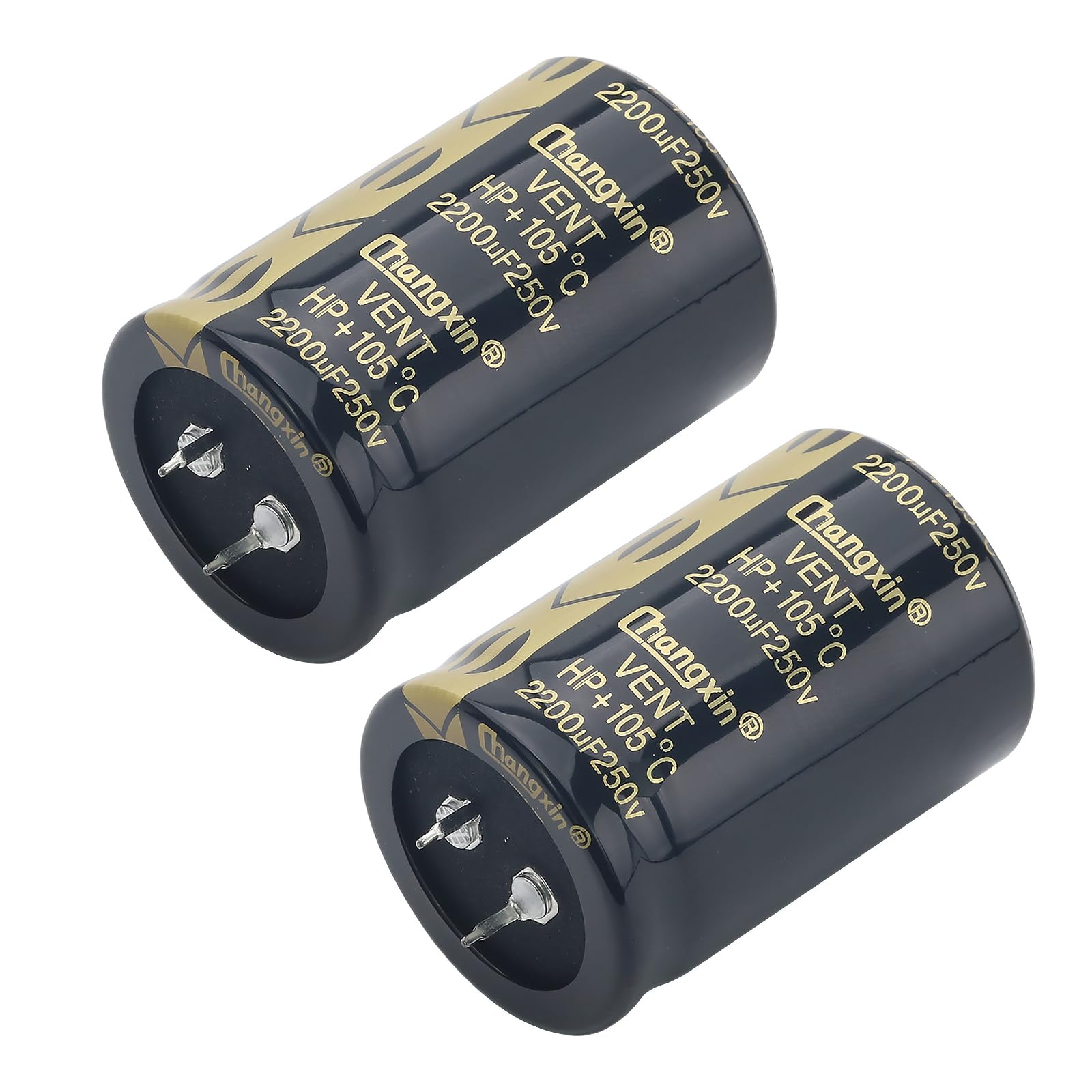 Photo 1 of Cermant 2Pcs 250V 2200UF Electrolytic Capacitors Snap in Electrolytic Capacitor 35x50mm(1.38x1.97in) Long Life, High Stability, Electronic Component for Adapter Inverter