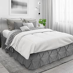Nestl Grey Bed Skirt - Full Size, Pinch