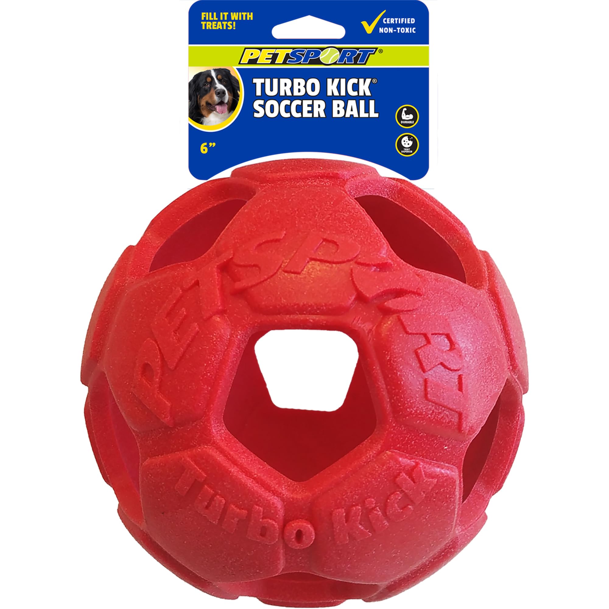 Petsport Sport Pet Turbo Kick Soccer Ball 6 Dog Toy