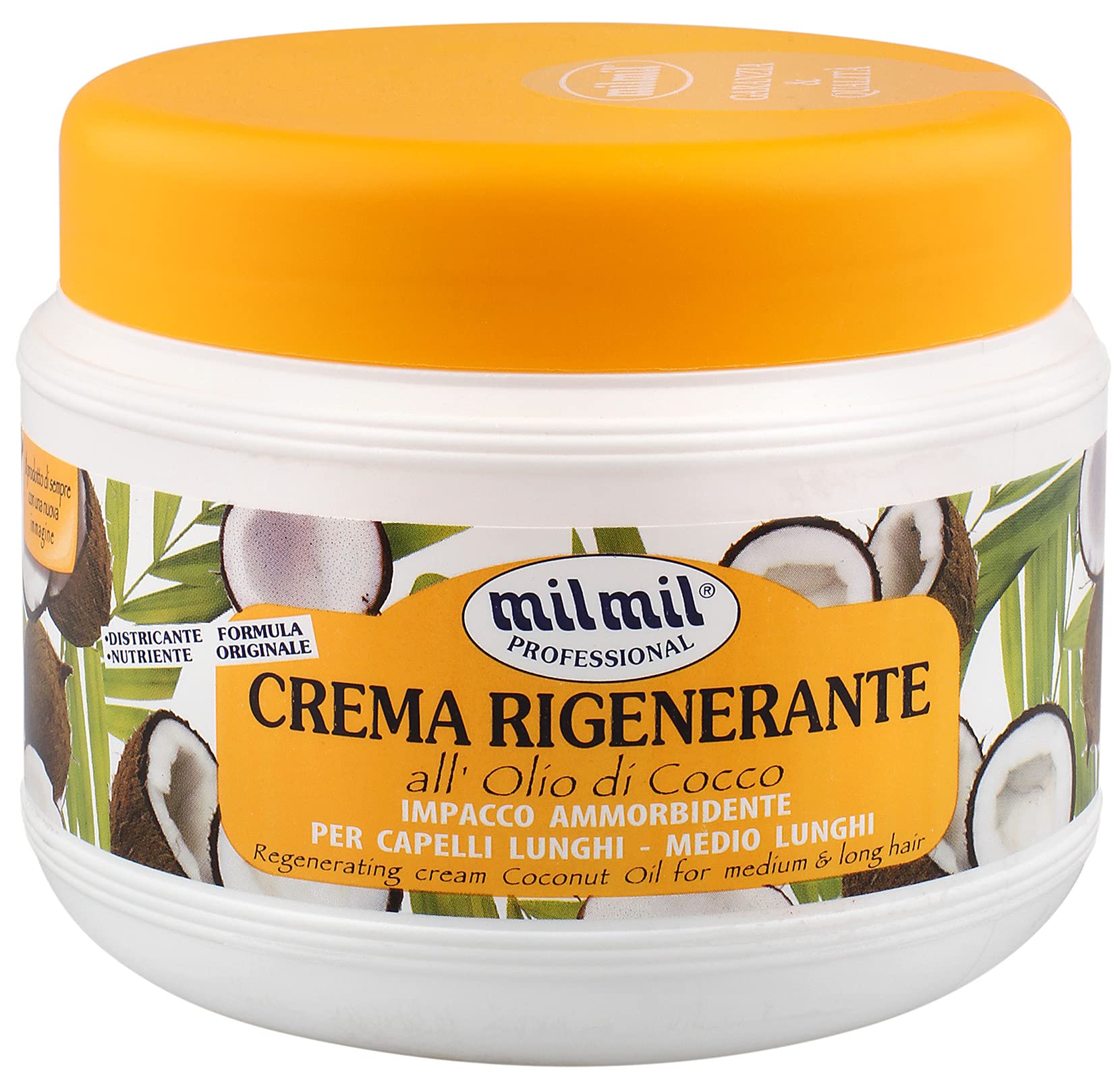 balsamo crema rigenerante alle erbe impacco ammorbidente per capelli lunghi o medio lunghi 500 ml
