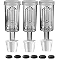 3 Piece Airlock Set for Brewing Wine Making Kimchi (3 Airlock+3 Stoppers+6 Grommets)3 Packs Airlocks for Fermenting Carboy Bucket Airlock with #6 Stoppers