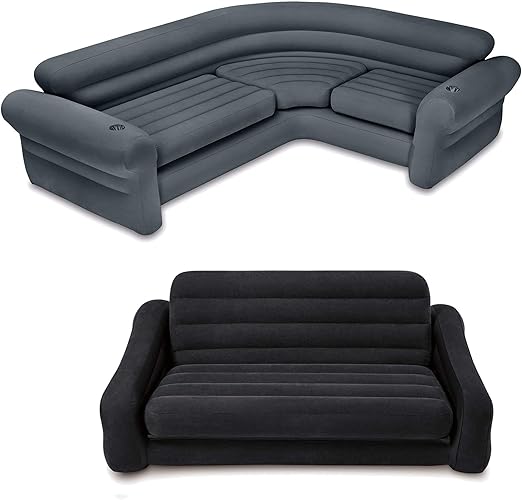 Amazon Com Intex Inflatable Corner Couch Sectional Queen Size
