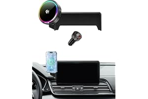 MioBanbo Qi2.2 25W Magnetic Car Mount Charger for 2021-2025 Audi Q5 / 2020-2025 Audi A5/A4/S4 Accessories, for Cell Phone Hol