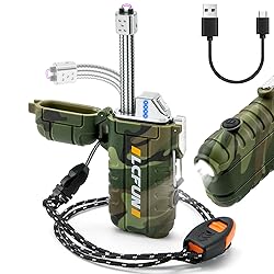 LcFun Electric Lighter USB Rechargeable Arc Lighter