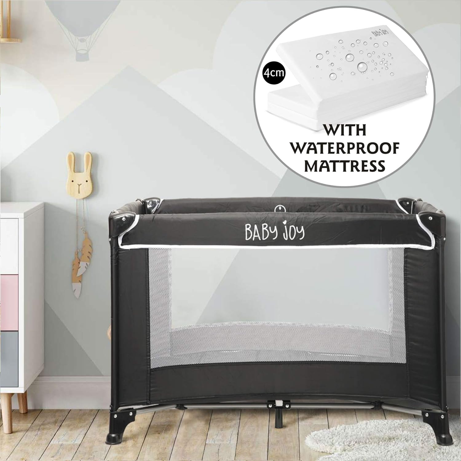 isafe rest and play travel cot