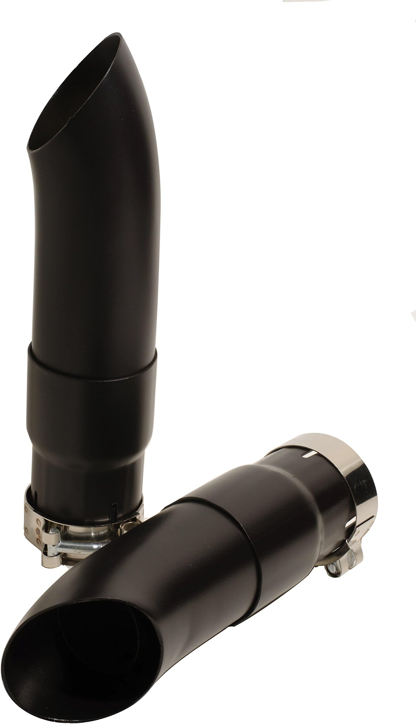 Radiant Cycles Shorty GP Exhaust for 1987-2009 Kawasaki Ninja EX500 500R Black