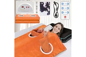 RELOIVE Far Infrared Sauna Blanket for Detoxification, Portable Sauna for Home Detoxification & Relaxation, 95-176℉, Home Sauna Heating with Remote, Calm Your Body and Mind