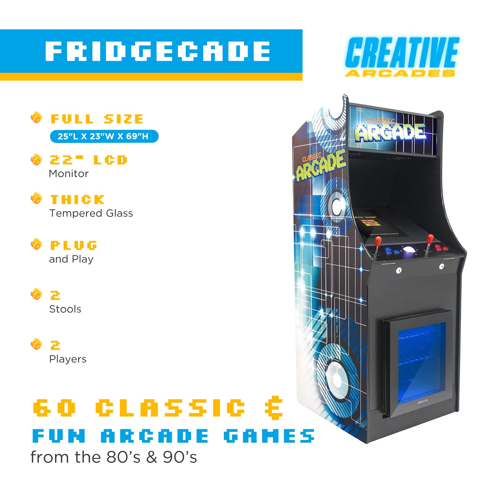 Creative Outdoor Distributor Full Size StandUp Commercial Grade Arcade
