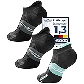 Juclise Bamboo Viscose Compression Running Athletic No Show Sock Women, Wicking Cushioned AntiBlister Walking Breathable