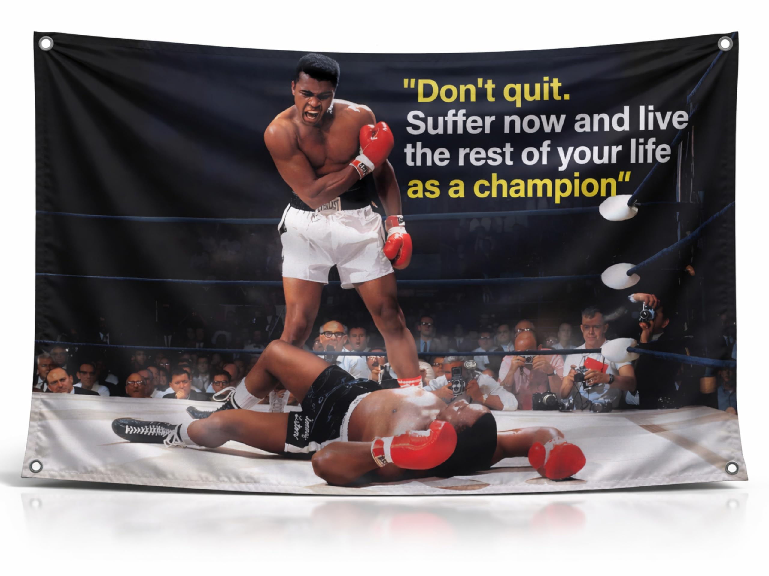 3x5 Ft Sports Polyester Muhammad Flag with Four Grommets - Ali Banners, Cool Inspirational Funny Poster Durable Decorations Wall Motivational Quote Flag for Indoor and Outdoor - Mohammed Posters Guys