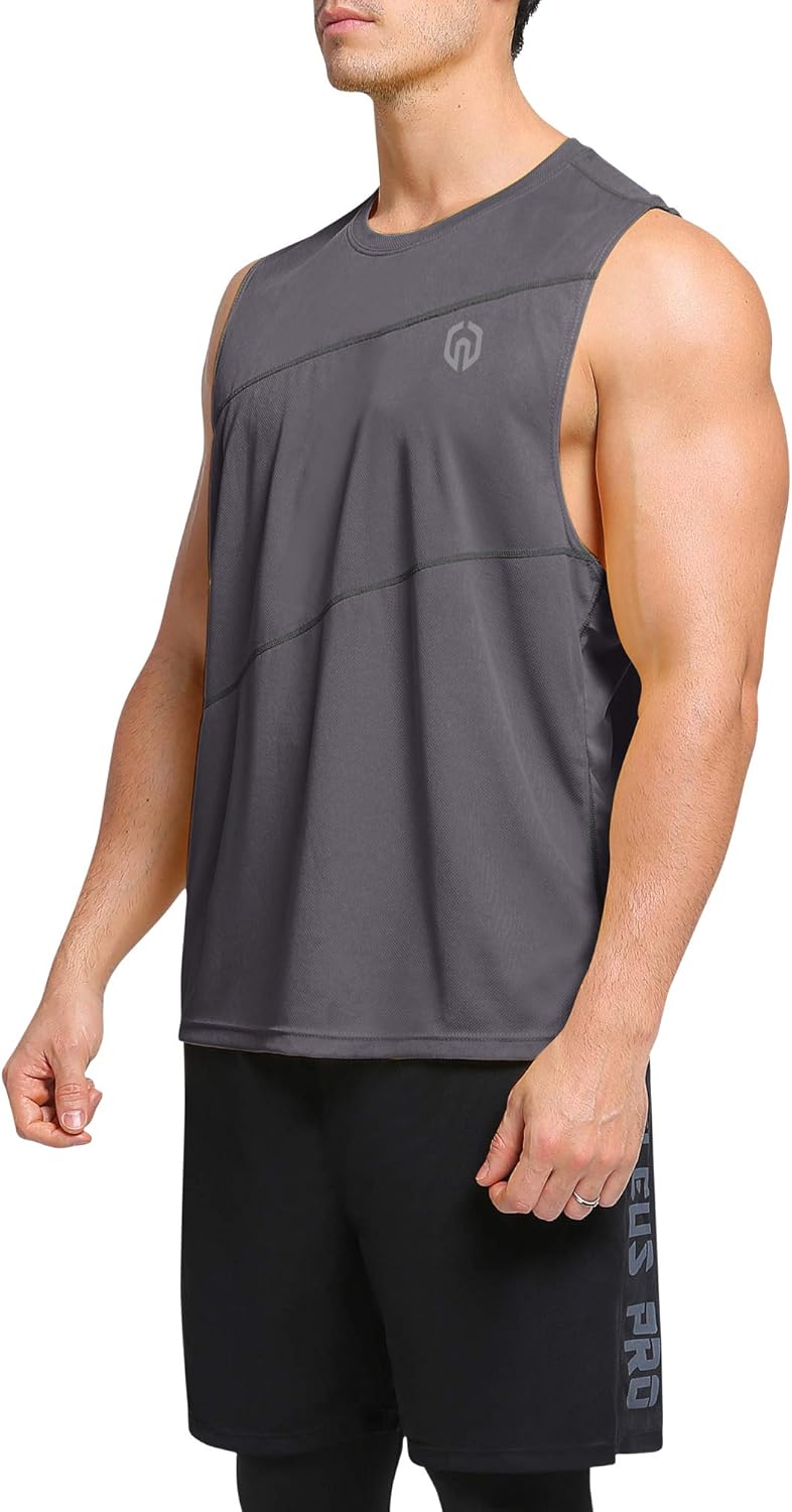 Neleus Men's 3 Pack Workout Tank Top Sleeveless Gym Shirt: Clothing