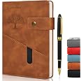 Smarpau Cuaderno B5 Tapa Dura Espiral - 240 Páginas Papel Grueso 100 G/m², Con Bolígrafo, Ideal Para Oficina Y Escuela