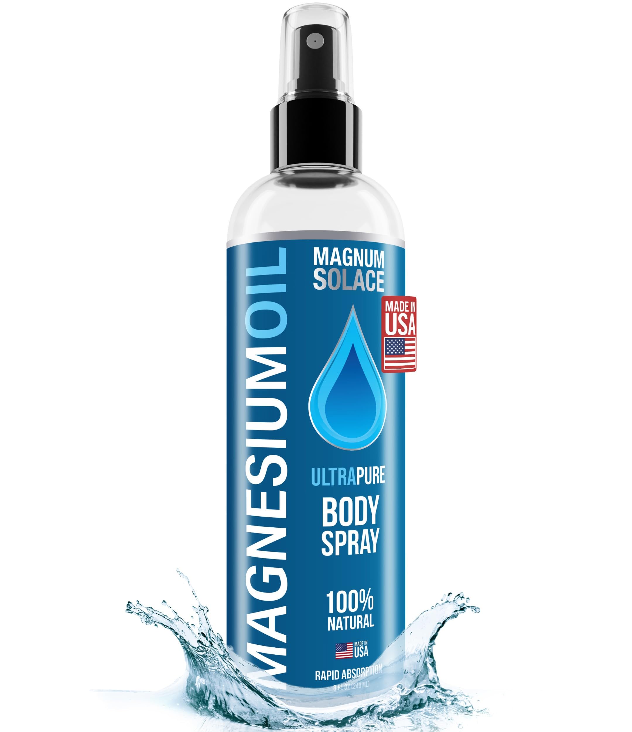 Pure Magnesium Oil Spray - 100% Natural Magnesium Spray - Sourced from The Sea