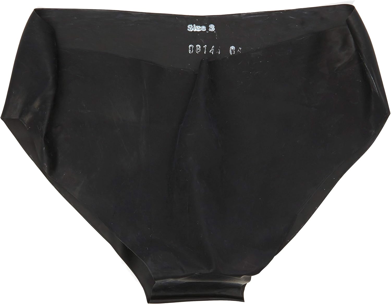 The Latex Collection Women's Latex Briefs Dildo Black-Small