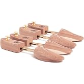 Cobbler's Choice Cedar Shoe Trees for Men - Wooden Split Toe - 2 Pack | Men's Cedar Shoe Trees - Absorbs Moisture &amp; Odors while the Split-Toe Design Helps Maintain Shoe and Boot Shape - 2 Pack