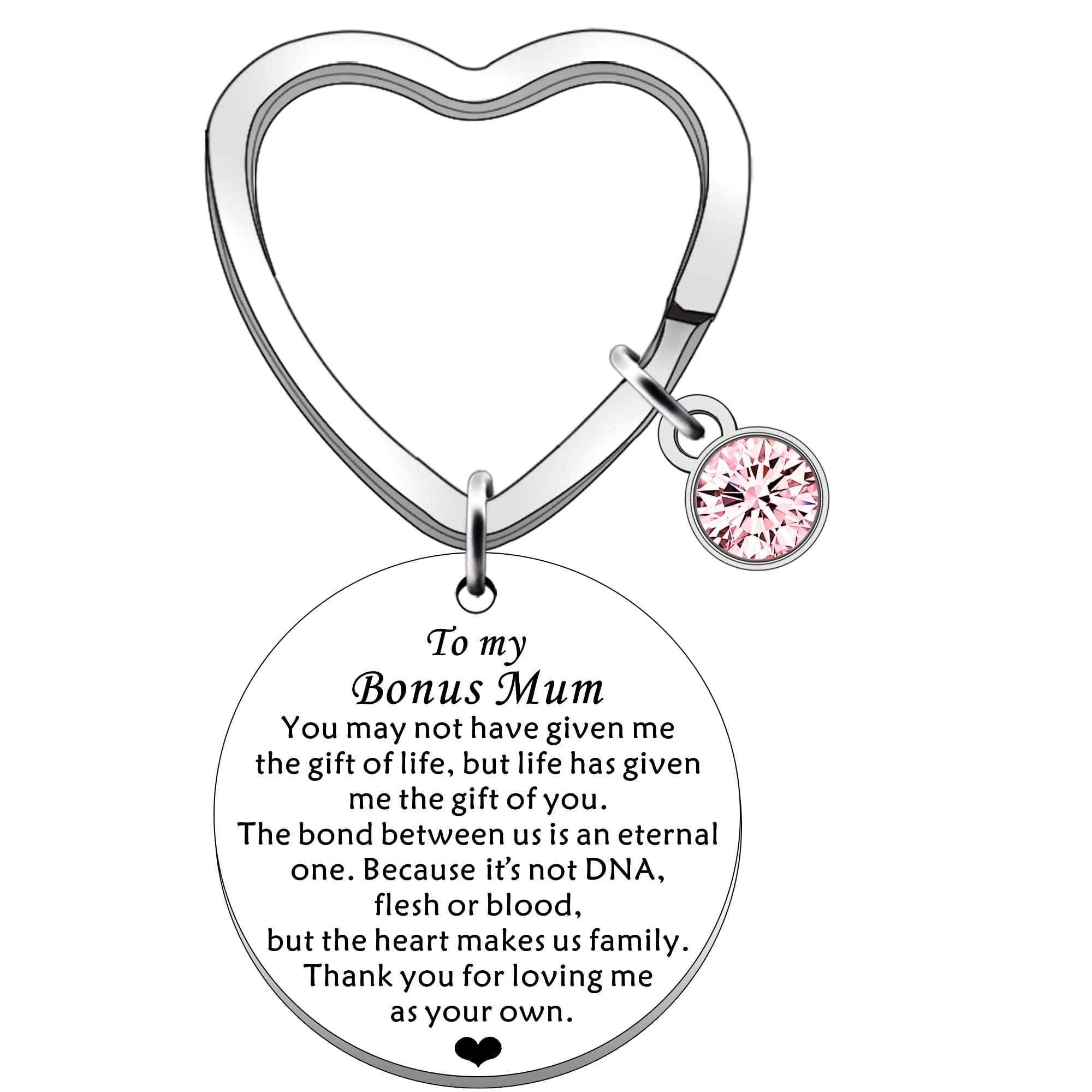 SDOFY Step Mum Gifts - Mother in Law Keychain for Mothers Day