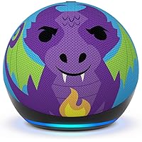 Echo Dot (5th Gen, 2022 release) Kids | Designed for kids, with parental controls | Dragon