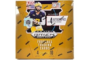 2024 Panini Prizm Collegiate Draft Picks Football Hobby Trading Card Box (4 Autographs Per Box)